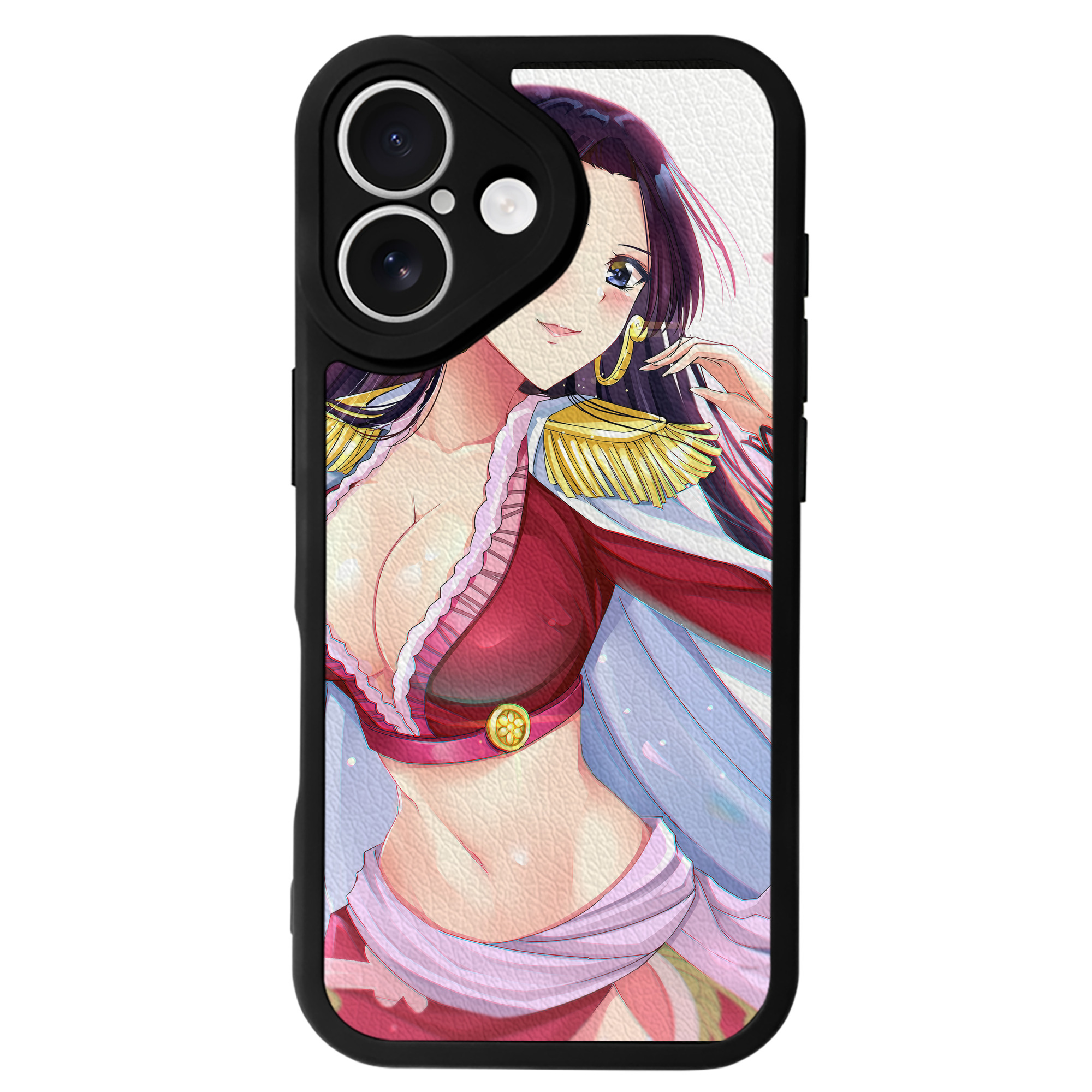 （画像用） ワンピース ONE PIECE 【iPhone 16シリーズ対応】シリコンスマホケース（レザー調） 材質：シリコン